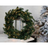 Венок хвойный Нормандия TRIUMPH TREE диам 60 см с 72 лампами темно-зеленый 73737